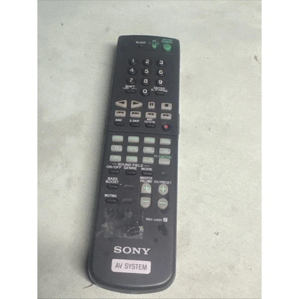 Genuine Sony RM-U401 AV Audio‎ Video System Remote Control